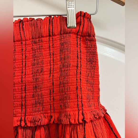 NWT Sundry Mini Shirred Ruffle Skirt - Picture 9 of 12